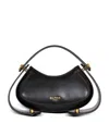 Balmain Jolie Madame Medium Top-handle Bag In Smooth Polyurethane In Black