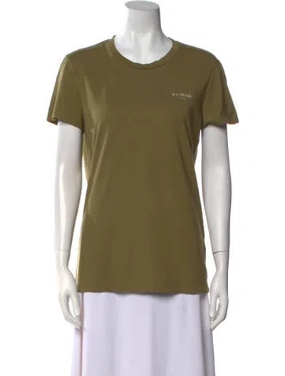 Pre-owned Balmain Small Logo Graphic Print T-shirt In Green