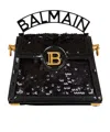 Balmain Small Logo Shoulder Bag In Black