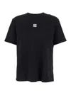 Balmain Black Crewneck T-shirt With Logo Print On The Front In Cotton Man