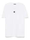 Balmain Logo Embroidered Crewneck T-shirt In White