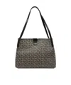 Balmain Medium Tote Bag Double Handles Geometric Pattern In Multi