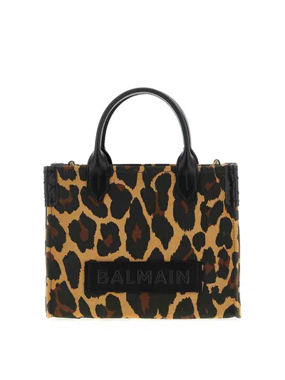 Balmain Small  Shopping Bag In Brown