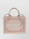 Balmain Small Suede Leather&logo Cross-body Bag