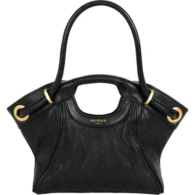 Balmain Small Tote In Black