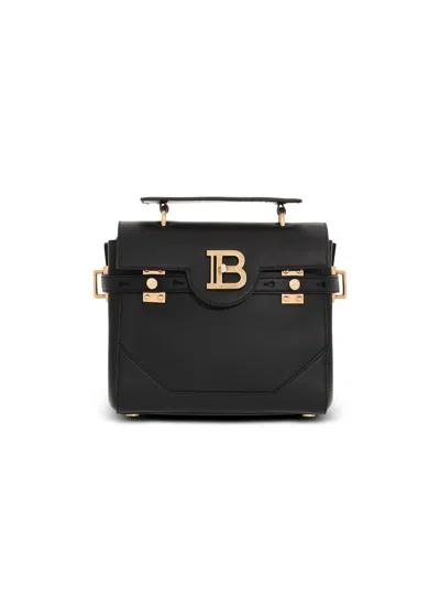 Balmain Smooth Leather B-buzz 23 Bag In Black