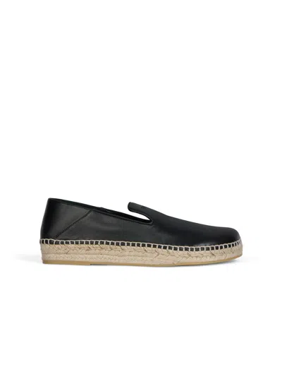 BALMAIN SMOOTH LEATHER ESPADRILLES