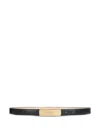 Balmain Smooth-leather Belt In Blue