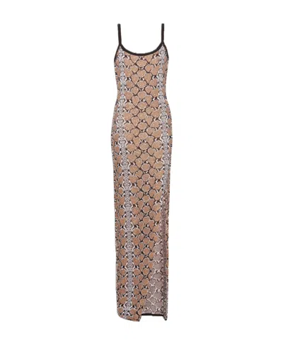 BALMAIN BALMAIN LONG STRAPPY KNIT DRESS