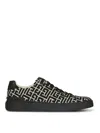 Balmain B Court Monogram Jacquard Low Top Sneaker In Multi