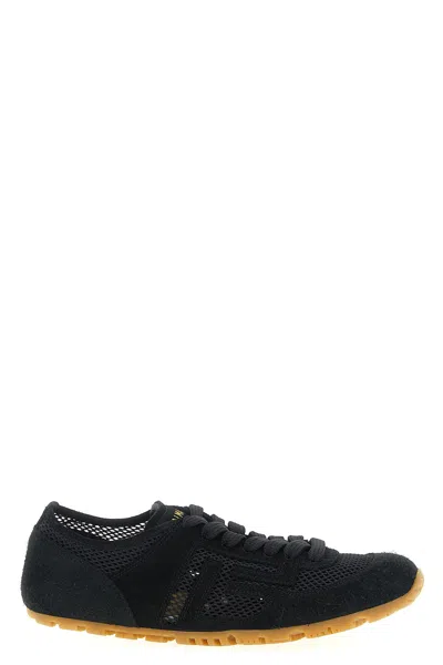 Balmain Racer 45 Suede And Perforated Mesh Sneakers In Multi