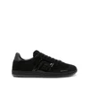 Balmain Swan Suede Low-top Sneakers