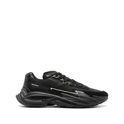 Balmain Run-row Sneaker In Black