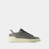 Balmain B-court Sneakers -  - Leather - Black In Black