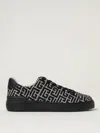 Balmain Black Low Top Sneakers In Black