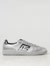 Balmain 'swan' Silver Colored Low Top Sneakers With Logo Detail In Silber