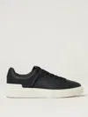 Balmain B Court Sneakers In Black Calfskin In Black