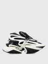 Balmain White And Black Unicorn Sneakers In Black