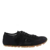 Balmain Suede Racer 45 Sneakers In Black