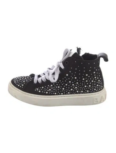 Pre-owned Balmain Sneakers In Black