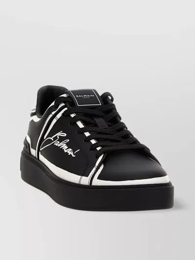Balmain Sneakers 'court' Contrast Detailing