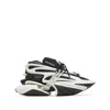 Balmain Unicorn Trainers In Two-tone Neoprene And Leather In Multicolor