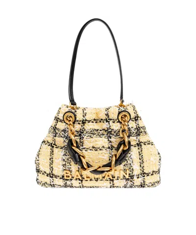 Balmain Soft Cabas Small Shopping Bag In Multi