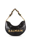 Balmain Soft Moon 1945 Shoulder Bag In Black