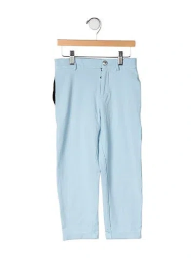 Pre-owned Balmain Kids' Solid Casual Pants In Blue