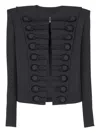 Balmain Wool Spencer Jacket In Black