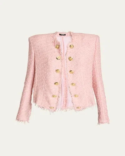 Balmain Spencer Sequined Tweed Jacket