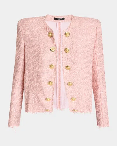 Balmain Spencer Sequined Tweed Jacket