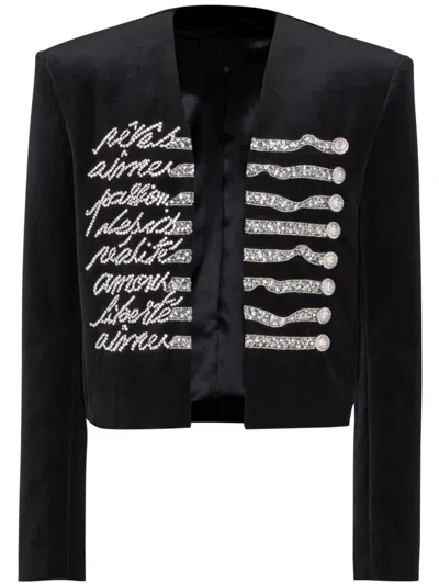 BALMAIN SPENCER VELVET JACKET