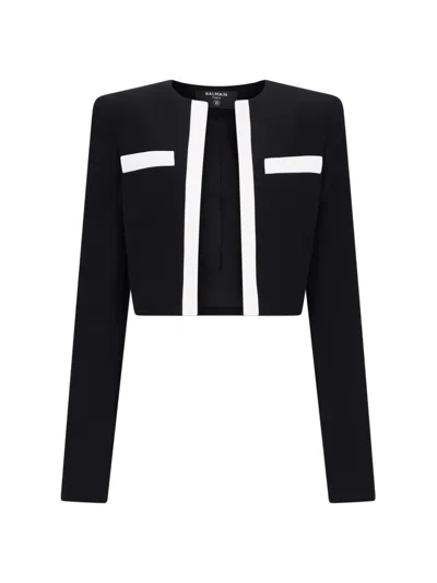 BALMAIN SPENCERE CROPPED SWEATER