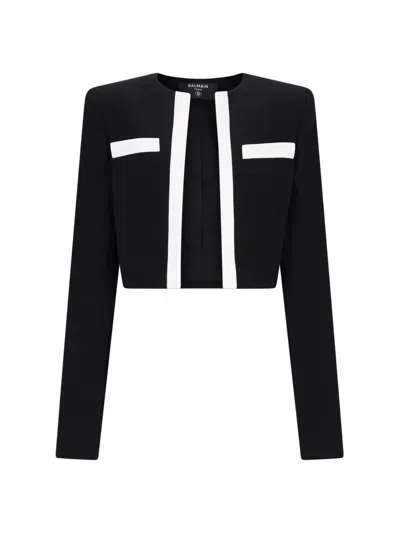 BALMAIN SPENCERE CROPPED SWEATER