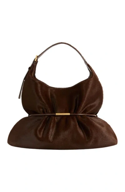Balmain Sphynx Medium Bag In Dark Brown