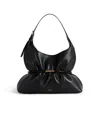 Balmain Sphynx Medium Bag In Smooth Leather In Black