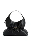Balmain Sphynx Medium Bag In Smooth Leather In Black