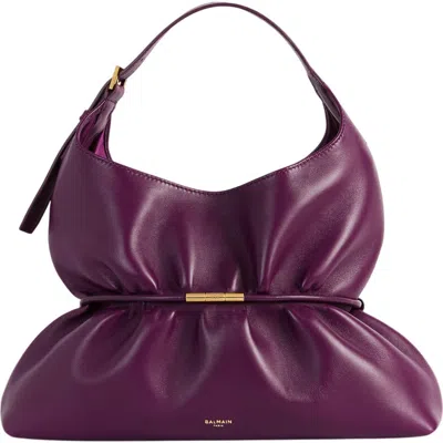Balmain Sphynx Medium Bag In Purple
