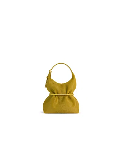 Balmain Sphynx Mini Bag In Pony-effect Leather In Orange
