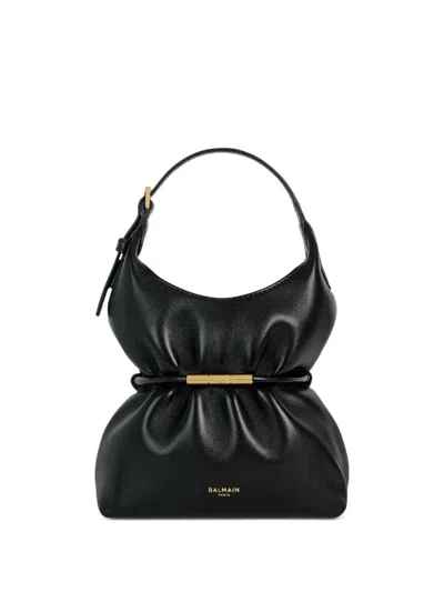 Balmain Sphynx Shoulder Bag In Black