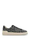 Balmain B Court Monogram Jacquard Low-top Sneaker In Multi