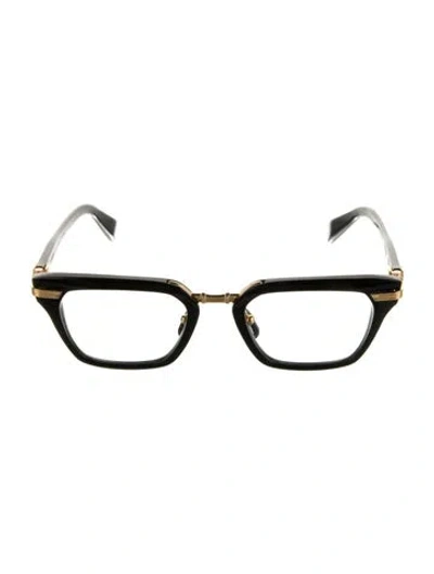 Pre-owned Balmain Square Eyeglasses In Black
