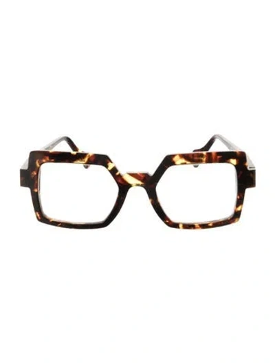 Pre-owned Balmain Square Eyeglasses In Brown