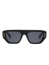 Balmain Sonnenbrille Mit Eckigem Gestell