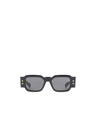 Balmain Square-frame Sunglasses In Black