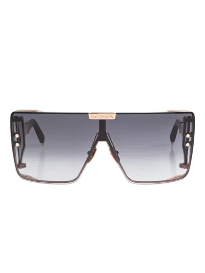 Balmain Square-frame Sunglasses In Black