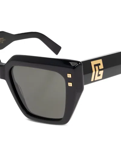 Balmain Square-frame Sunglasses In Black