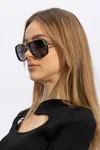 Balmain Square Frame Sunglasses In Black