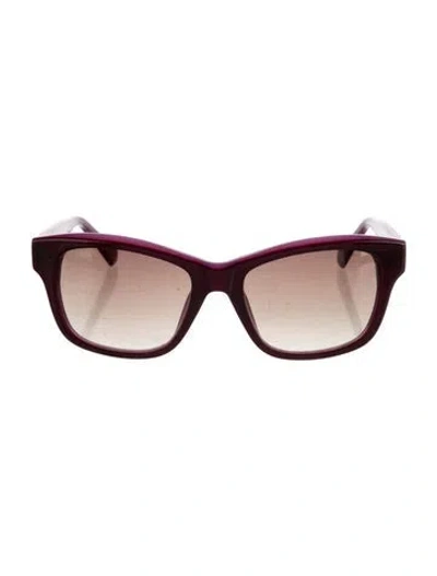 Pre-owned Balmain Square Gradient Sunglasses In Black